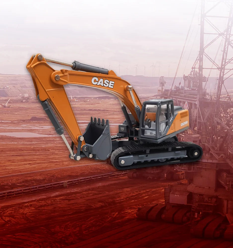 Excavadora Case a escala