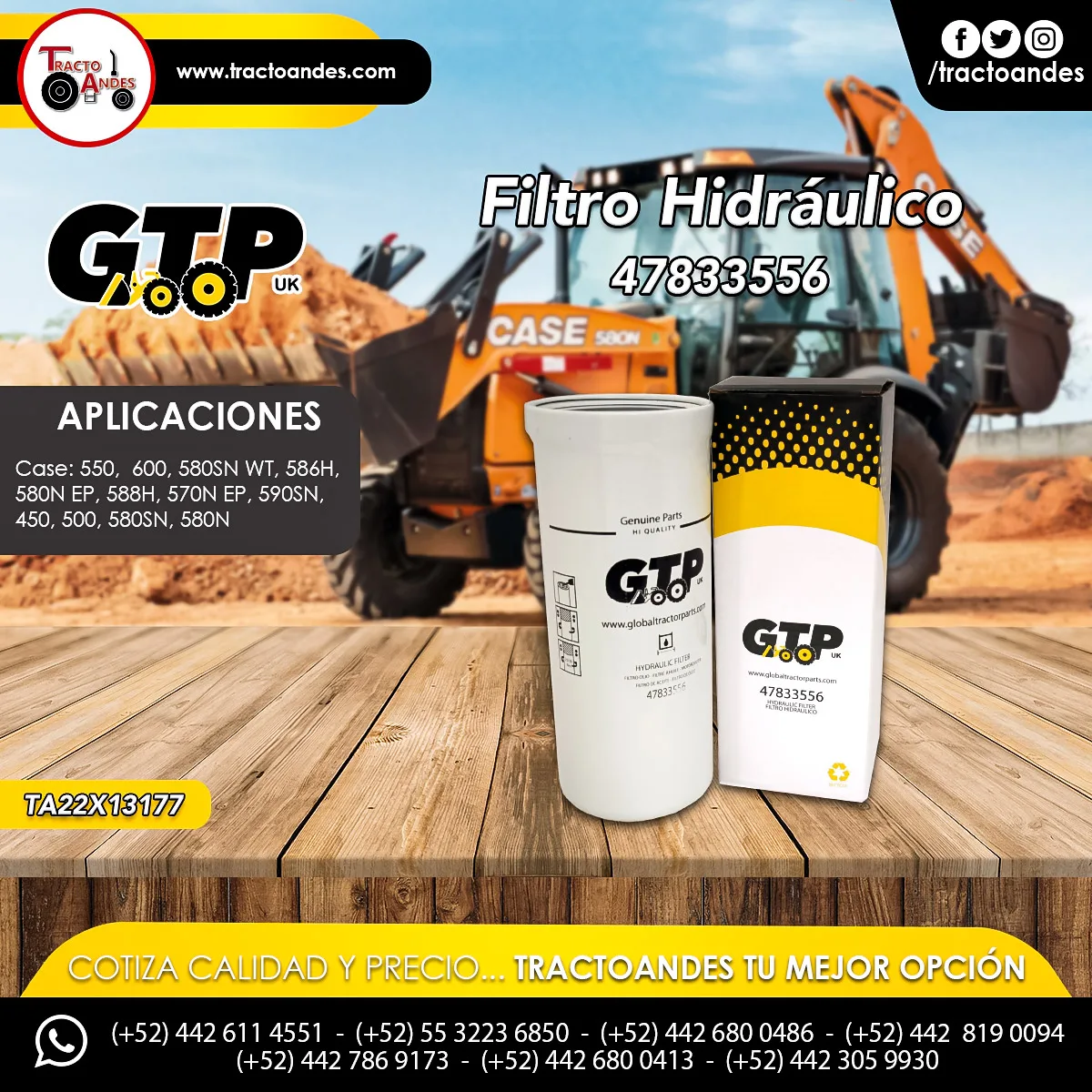 Filtro Hidráulico - 47833556