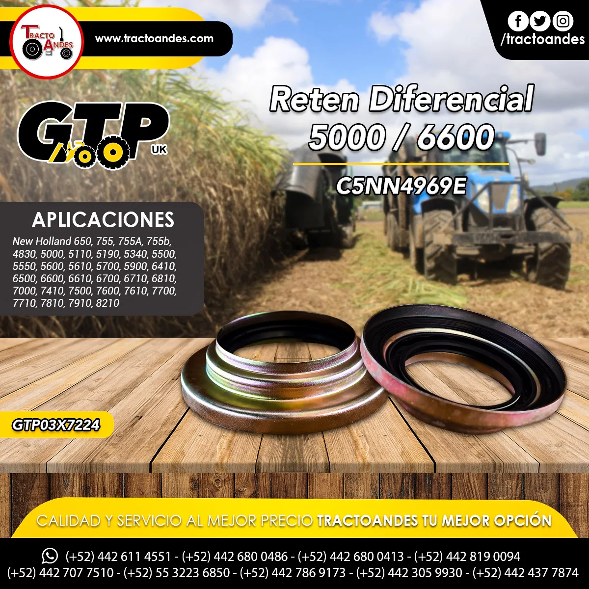Reten Diferencial 5000, 6600 - C5NN4969E