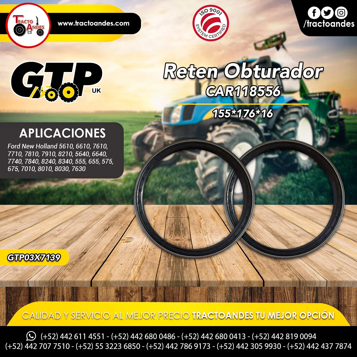 Reten Obturador CAR118556