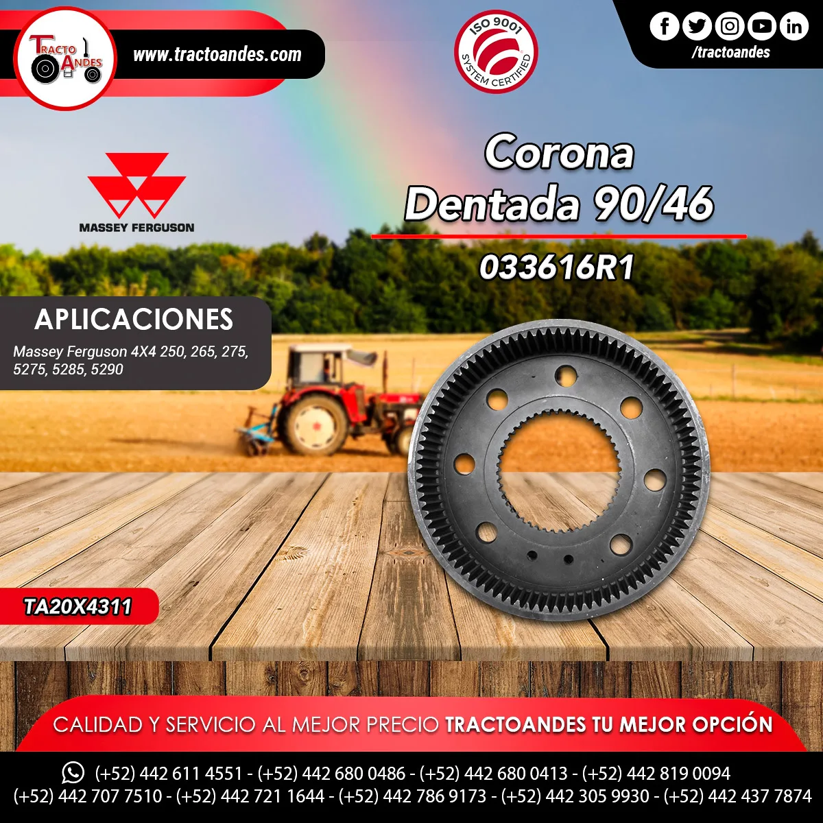 Refacciones para Massey Ferguson