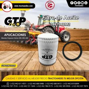 Filtro de Aceite - 1447048M2 - Refacciones agrícolas, Massey Ferguson