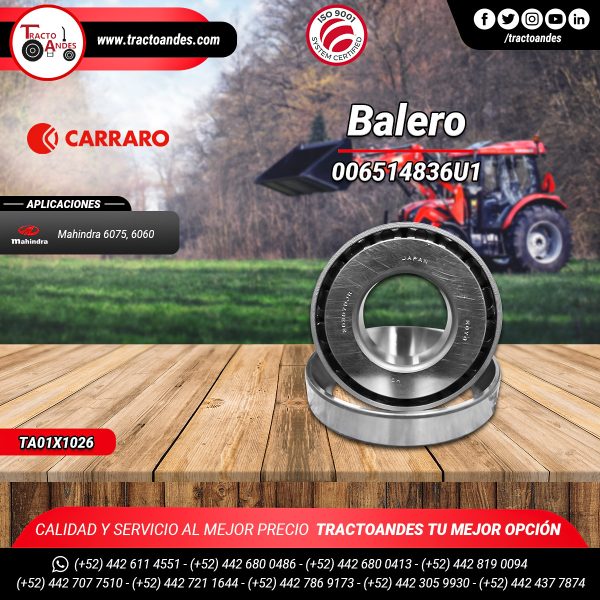Balero - TA01X1026 - 006514836U1 / 27349 - Carraro