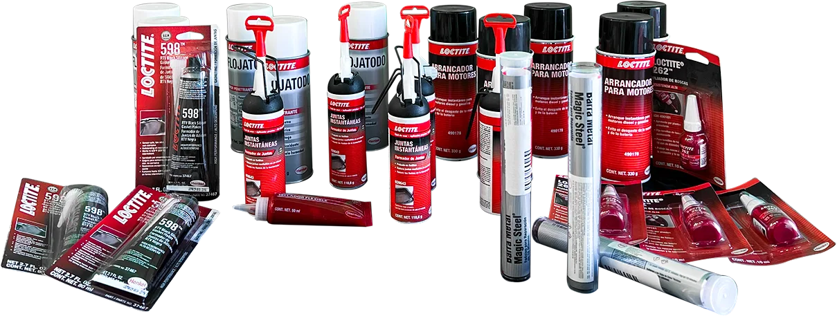 Refacciones-Loctite-Formador-de-juntas-Arrancadores-Adhesivos-Silicones-Pegamentos